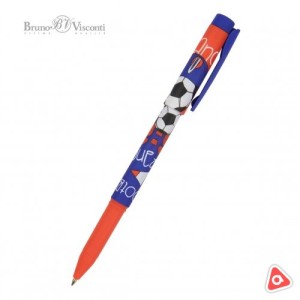 Ручка шариковая BV FreshWrite набор + карандаш ФУТБОЛ 0,7 мм синий стержень