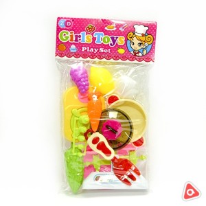 Набор посуды пластик в сетке /в уп 4 шт