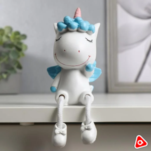 Сувенир полистоун Пара "Единорог с длинными ножками"/5037287