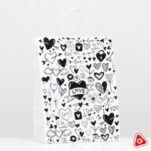 Пакет подарочный 24х10.5х32см Love you angel/3262