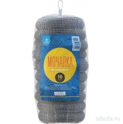 Скребок металический мягкий "Аквамаг" в сетке /уп 10 шт /СП-008