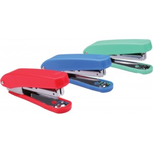 Степлер №10 "Huachi" на 15 л, пластиковый, ассорти /210