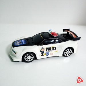 Машина Police музыкальная металлическая
