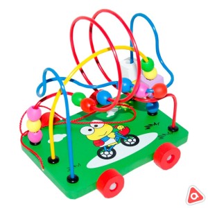 Развивающий лабиринт дерев каталка Vivi Wood Toy / Animal Trailer / 897