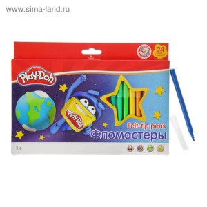 Фломастеры 24 цв Play-Doh PDCP-US1-8MB-24