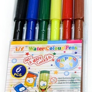 Фломастеры 6 цв Water Colour Pens 858-6