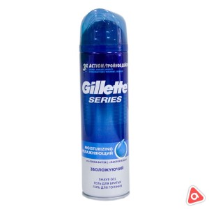 Гель для бритья GILLETTE "Moisturizing" увлажняющий 200 мл с маслом какао