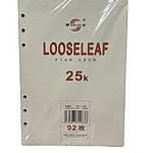 Сменный блок для ежедневника "LOOSELEAF" 25 K на кольцах 92 листа в линию /925