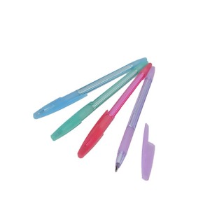 Ручка шариковая Pensan Triball 1мм коричневая серебрис корпус