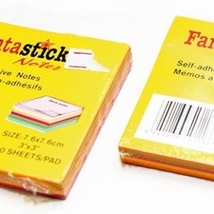 Бумага для заметок 5цв 100л Fantastick / Winbook 76x76mm