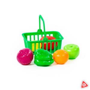 Набор продуктов №13 в корзине игрушка пластмассовая/66749