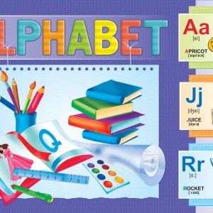 Дидактические карточки "Alphabet" (Набор из 26 букв английского алфавита на картоне)