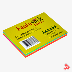 Бумага для заметок 5 цв 100л Sticky Note/Fantastick B4 76x101mm