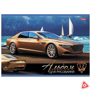 Альбом для рисования 12 л A4 Хатбер "Автостиль" 15261