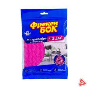 Тряпка микрофибра Фрекен Бок универсальная ZIG ZAG 35*35см