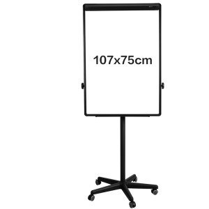Доска флипчарт, маркерно-магнитная 75х106,7 см DELI на роликах /V130